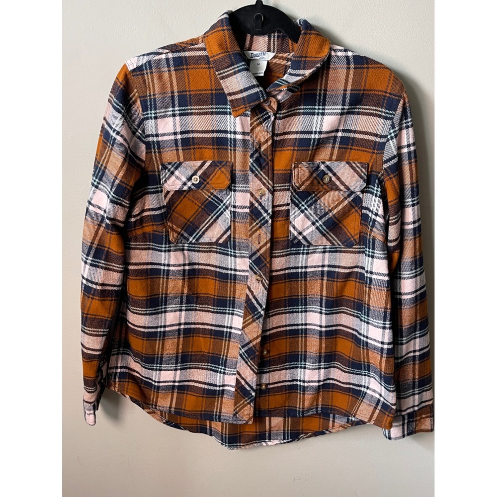 Duluth Trading Co Plaid Flannel Shirt casual relaxed outdoor  travel activities